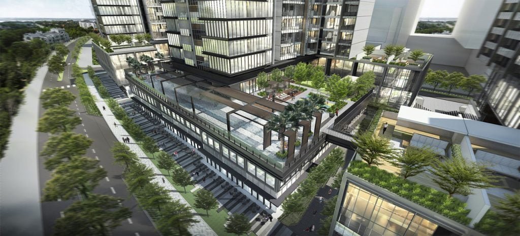 Hình phối cảnh Shophouse Metropole Thủ Thiêm của Sonkim Land