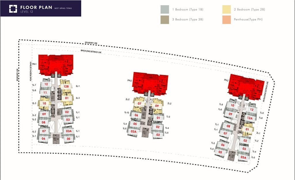 Mặt bằng căn hộ Penthouse The Metropole Thủ Thiêm mới nhất