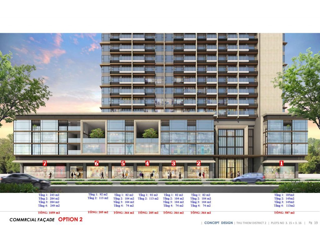 PHỐI CẢNH THIẾT KẾ 7 CĂN SHOPHOUSE THE RIVER THỦ THIÊM LÔ 3-15 CỦA DP ARCHITECTS