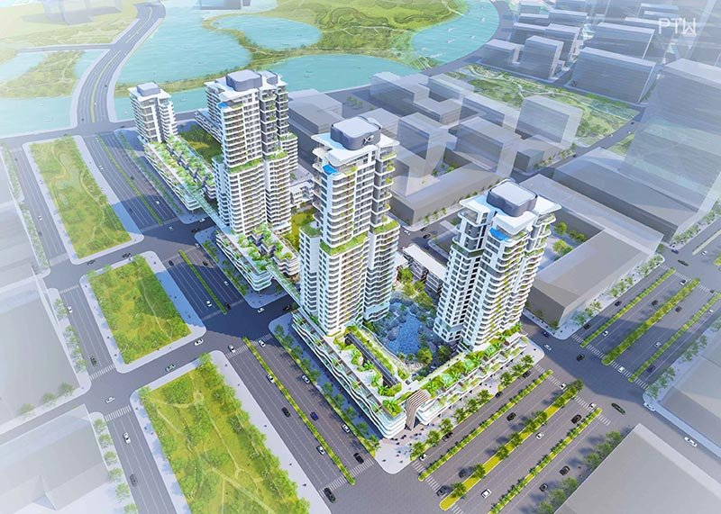 Hình phối cảnh dự án Thủ Thiêm Zeit